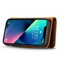 Custodia a Portafoglio Staccabile DG.Ming per iPhone 15 - Marrone