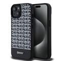 Custodia per iPhone 15 DKNY con motivo a righe in basso - Compatibile con MagSafe