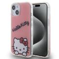 Custodia per iPhone 15 Hello Kitty IML Daydreaming - Rosa