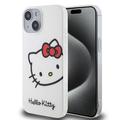 Custodia per iPhone 15 Hello Kitty IML Kitty Testa - Bianca