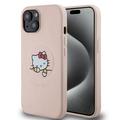 Custodia MagSafe per iPhone 15 Hello Kitty Kitty Asleep - Rosa