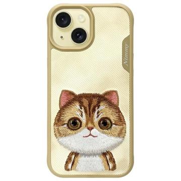 Custodia per iPhone 15 Nimmy Friends Big Eyed Pet 2.0 - Khaki