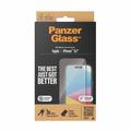 Proteggi Schermo PanzerGlass Ultra-Wide Fit EasyAligner per iPhone 15 - Bordo Nero