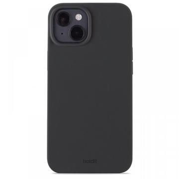 Custodia in silicone per iPhone 15 Plus Holdit - Nera