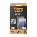 Proteggi Schermo PanzerGlass Ultra-Wide Fit EasyAligner per iPhone 15 Plus - Bordo Nero