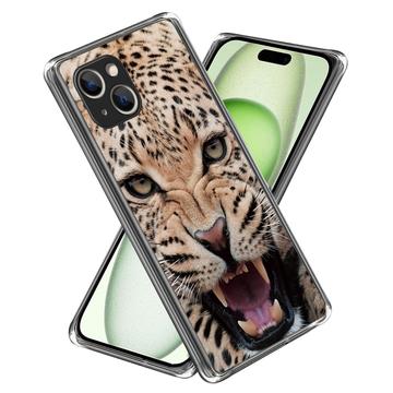 Custodia in TPU Stylish Ultra Sottile per iPhone 15 Plus - Leopardo