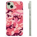 iPhone 15 Plus Custodia TPU - Camuflage Rosa