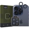 Proteggi Obiettivo Fotocamera Hofi Camring Pro+ per iPhone 15 Pro/15 Pro Max - Bordo Blu marino