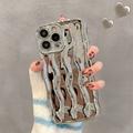 Custodia 3D Linear Wavy per iPhone 15 Pro - Argenta