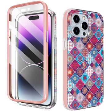 iPhone 15 Pro Ahastyle WE13 Custodia ibrida di protezione 360 - Mandala colorato