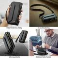 Custodia a portafoglio con blocco RFID CaseMe C36 per iPhone 15 Pro - Nera