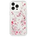 Custodia iPhone 15 Pro Fashion TPU - Fiori Rosa
