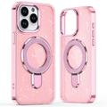 Custodia ibrida iPhone 15 Pro Glitter con supporto - Compatibile con MagSafe