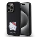 Custodia in silicone liquido per iPhone 15 Pro Hello Kitty Daydreaming - Nera