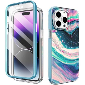 iPhone 15 Pro Max Ahastyle WE13 Custodia ibrida di protezione 360 - Onda colorata
