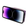 Custodia iPhone 15 Pro Max Tutto in uno con portafoglio e cinturino - Viola