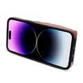 Custodia iPhone 15 Pro Max Tutto in uno con portafoglio e cinturino - Oro rosa