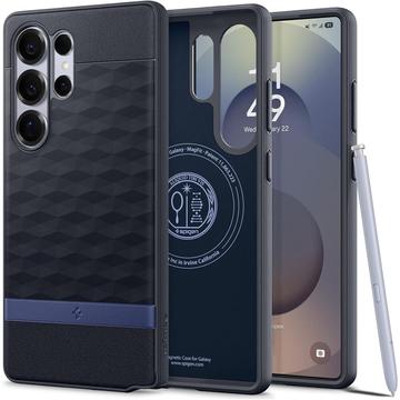 Custodia ibrida Samsung Galaxy S25 Ultra Spigen Parallax Mag - Viola blu navy
