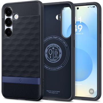 Custodia ibrida Samsung Galaxy S25 Spigen Parallax Mag - Viola blu navy