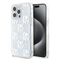 Custodia iPhone 15 Pro Max DKNY Liquid Glitter Checkered Pattern - Trasparente