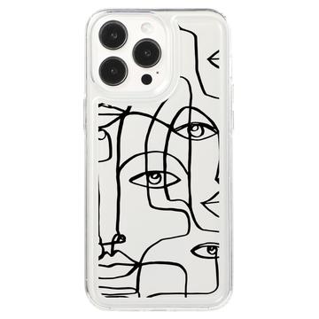 Custodia iPhone 15 Pro Max Fashion TPU - Ritratto astratto