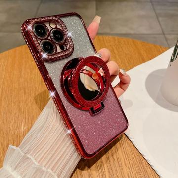 Custodia ibrida magnetica Glam per iPhone 15 Pro Max con specchio
