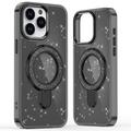 Custodia ibrida iPhone 15 Pro Max Glitter con supporto - Compatibile con MagSafe