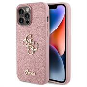 Custodia Guess Fixed Glitter 4G Metal Logo pe...