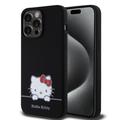 Custodia in silicone liquido per iPhone 15 Pro Max Hello Kitty Daydreaming - Nera