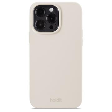 Custodia in silicone Holdit per iPhone 15 Pro Max - Beige chiaro