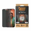 Proteggi Schermo PanzerGlass Ultra-Wide Fit Privacy EasyAligner per iPhone 15 Pro Max - Bordo Nero