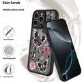 Custodia magnetica protettiva elegante per iPhone 15 Pro Max - Farfalle / Rose
