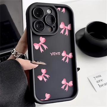 Custodia antiurto in TPU per iPhone 15 Pro Max con bordi rialzati - Nera / Arco