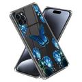 Custodia in TPU Stylish Ultra Sottile per iPhone 15 Pro Max - Farfalla e Fiori