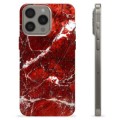 iPhone 15 Pro Max Custodia TPU - Marmo Rosso