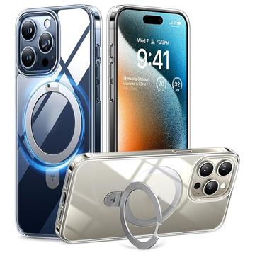 Custodia trasparente per iPhone 15 Pro Max Torras Upro Ostand - Compatibile con MagSafe - Trasparente