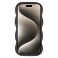 Custodia ibrida magnetica con bordo ondulato per iPhone 15 Pro Max