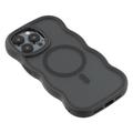 Custodia ibrida magnetica con bordo ondulato per iPhone 15 Pro Max