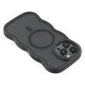 Custodia ibrida magnetica con bordo ondulato per iPhone 15 Pro Max