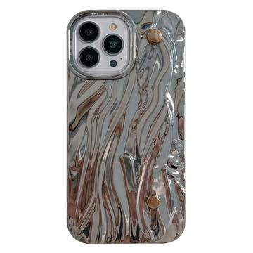 Custodia in TPU placcata rugosa per iPhone 15 Pro Max - Argenta