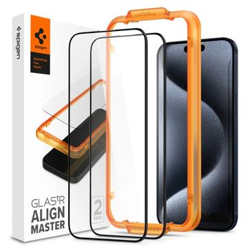 Pellicola salvaschermo - 9H - Spigen ALM Glas.tR per iPhone 15 Pro - 2 pz.