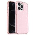 Custodia Ibrida Serie Stylish Glitter per iPhone 15 Pro - Rosa