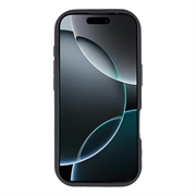 Custodia antiurto in TPU per iPhone 15 Pro con bordi rialzati - Nera / Ciliegie