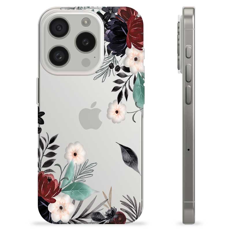 Funda In Gel TPU Per IPHONE X / XS Design Fiori Minimal Disegni