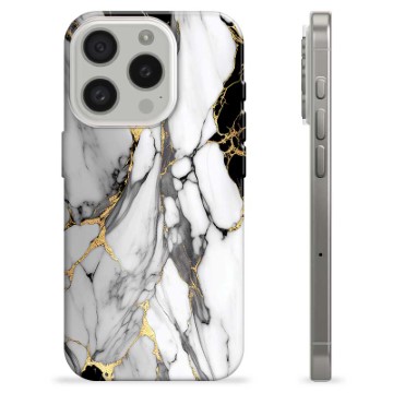 iPhone 15 Pro Custodia TPU - Calacatta