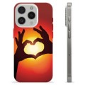 iPhone 15 Pro Custodia TPU - Siluetta del Cuore