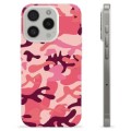 iPhone 15 Pro Custodia TPU - Camuflage Rosa
