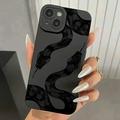 Custodia in TPU con motivo a serpente per iPhone 15 - Nera