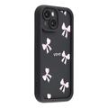 Custodia antiurto in TPU per iPhone 15 con bordi rialzati - Nera / Arco