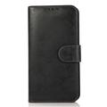 Custodia a portafoglio 2 in 1 in stile vintage per iPhone 15 con coperchio rimovibile